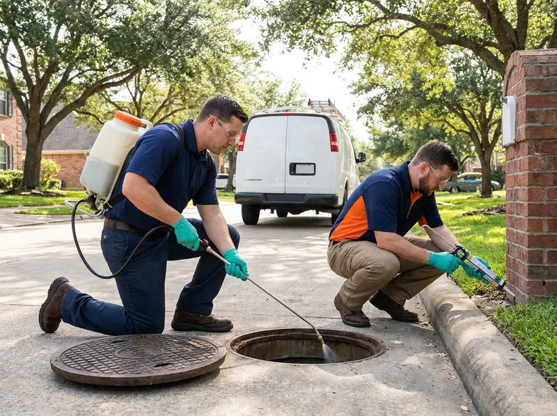 American Cockroach Sewer and Weep Hole Defense in Houston, TX