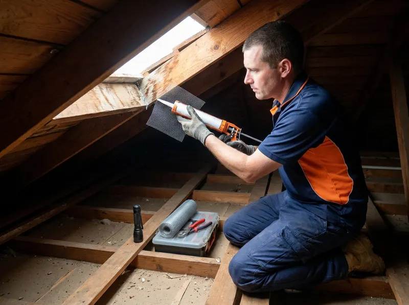 Attic Roof Rat Exclusion in Houston, TX